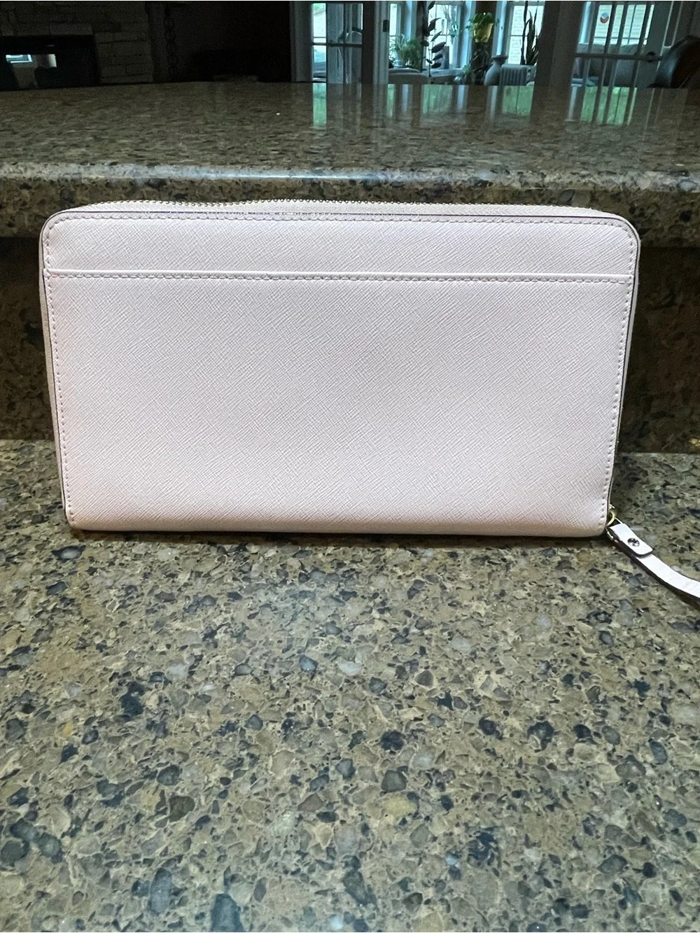 KATE SPADE Newbury Lane Neda Zip Around Wallet POSYPINK (953) Feminine Luxury